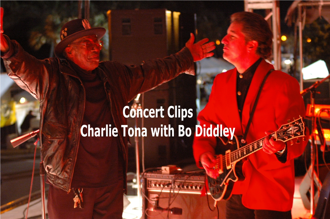 A compilation of concert performance video of Charlie Tona on stage with Bo Diddley, showcasing harmony, harmony, and flawless audience delivery and response – a reminder that great performances and great hospitality both require preparation and impeccable execution.